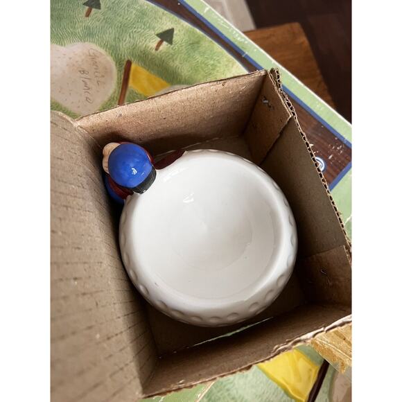 VTG Golf Chip & Dip Bowl Midwestern Home Products 101607 New In Box 14”x10” RARE - Picture 10 of 11